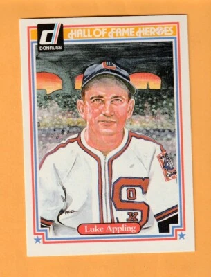 Luke Appling Chicago White Sox 1983 Donruss HOF Heroes #8 3G - Image 1 of 2