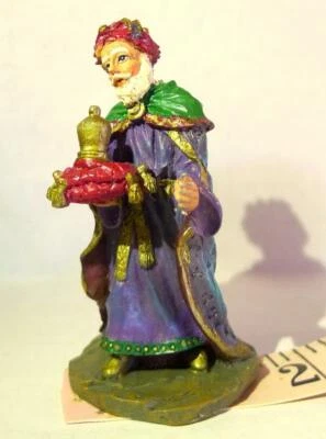 Estatuilla Belén Grandeur Noel Belén Pueblo Sabio Rey Navidad 2002 Foto 1 de 4