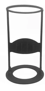 Distribuidor manual de leña Wedge (negro, 11" de alto) exterior, camping, fuego - Imagen 1 de 4