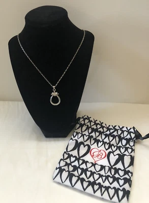 Collar Brighton Silver Meridian Petite Charm Holder al por menor $88 con bolsa Foto 1 de 4