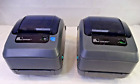 Zebra Gx430t Thermal Label Printers, Lot Of 2 For Parts/ Repair
