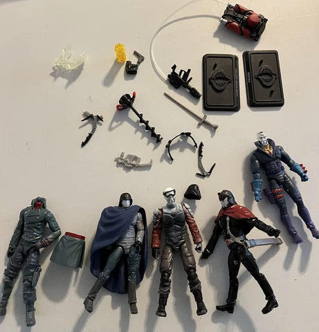 GI Joe Cobra Commander (Black Variant) Destro Custom Fodder Lot 3.75 Inch Figure Cover