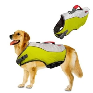 Water Float Dog Flotation Life Jacket Vest, Swimming Float Aid Medium Green - Picture 1 of 7