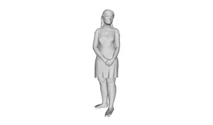 Figura informal de pie de mujer joven Printle D Femme 085 para juegos de tren Dioramas - Imagen 1 de 11