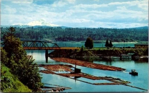Postal de registro de balsas Columbia River OREGON y WASHINGTON Bridge - Imagen 1 de 2