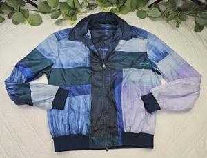 Brioni Men's Blue Lightweight Jacket Full Zip Bomber Windbreaker Size S - Picture 1 of 13