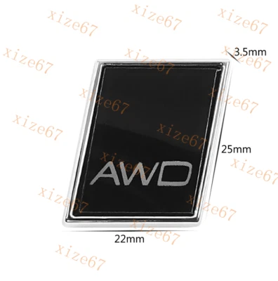 Pegatina bandera maletero maletero maletero emblema trasero Volvo AWD negra 25 mm x 22 mm Foto 1 de 4