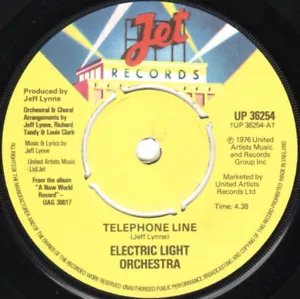 Electric Light Orchestra - Telephone Line 7", Single, 4-P Very Good Plus (VG+) - Picture 1 of 2