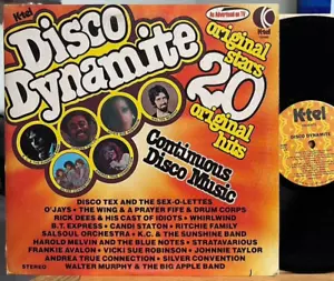 Disco Dynamite Vinyl LP K-Tel TU 2490 20 Original Stars Hits O'Jays Catalog - Imagen 1 de 6