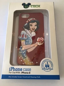 NUOVA CONFEZIONE ORIGINALE DISNEYPARKS CUSTODIA RIGIDA BIANCA NEVE SOLO iPHONE 5 - Foto 1 di 7