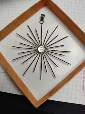 VADILONGA BOSA-Sole-Pendente in Filigrana d'argento '800- Con Scatola Originale  - Immagine 1 di 4