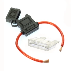 8 Gauge MAXI Inline Fuse Holder Fuseholder with cover and 80 Amp Fuse (1 PACK) - Picture 1 of 4