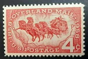 Scott #1120 - 4 Cent Stamp Overland Mail MNH 1958 - Picture 1 of 1