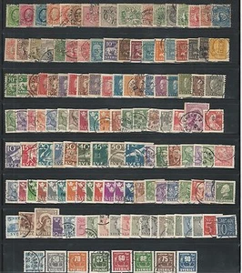 Sweden: old lot of +125 stamps, some repeated, good values, used, EBSWE02 - Picture 1 of 2