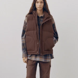 Madhappy Oversized Unisex Winter Puffy Daunen Weste Braun Medium NEU - Bild 1 von 11