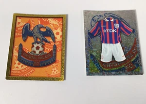 Merlin Premier League 98 Crystal Palace Abzeichen #171 & Set #172 Aufkleber glänzend - Bild 1 von 4