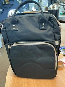 Mommy bag MultiFunction Baby Diaper Bag Backpack with Changing station black - Picture 1 of 2