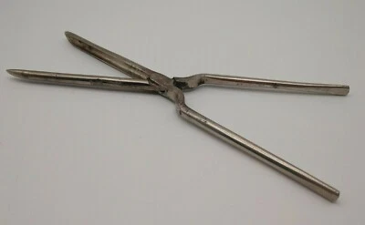 Modelador de cabelo vintage alemão cerca de 1900 cor prata 11 polegadas de comprimento - Imagem 1 de 4