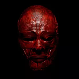 TITAN FACE MASK Celluloid Movie Prop Cosplay Evil Fear Zombie Reaper Devil - Picture 1 of 3