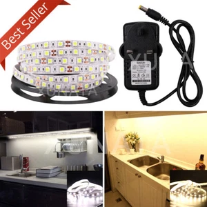 12V LED Strip Lights 5050 Under Cabinet Closet Display Lighting Self Adhesive - Picture 1 of 16
