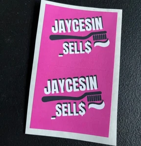 Jaycesin_sells CEPILLO DE DIENTES logotipo pasta de dientes pegatina vintage - hecha a mano (2) - Imagen 1 de 1