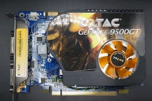 Zotac Nvidia GeForce 9500GT 1 GB DDR2 PCI-E DVI Retro Gaming Graphics Card - Picture 1 of 7