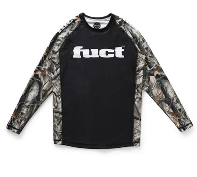 FUCT Camo BJJ L/S Rash Guard Large RARE! - Image 1 of 2