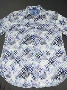 Robert Graham Short Sleeve Button Up Shirt Men’s L Multicolor -4285 - Picture 1 of 16