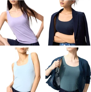 UNIQLO Airism Bra Tank Top 4 Colors 482183 Women's Size XS-4XL Cool Touch - Picture 1 of 10