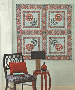 H0213 ZINNIA FLATS WANDBEHANG QUILT MUSTER/ANLEITUNG - Bild 1 von 2