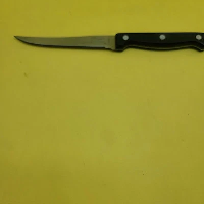 芝加哥餐具实用刀 4.5 英寸刀片 5D15D 3 铆钉替换锯齿状 — 第 1/4 张图片