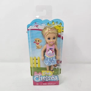 Barbie Club Chelsea Muñeca Unicornio 🦄 Camisa Azul Falda Rosa Diadema ~NUEVA - Imagen 1 de 6