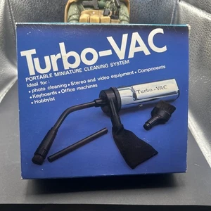 Turbo-Vac Micro Cleaning Vacuum Computers Models Electronics Vintage NIB TESTED - Picture 1 of 2