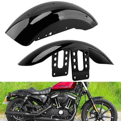 Front Rear Fenders For Harley Sportster XL 883 1200 Roadster Iron 883 2004-2024 Foto 1 de 4