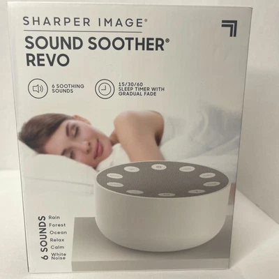 Sharper Image White Noise Sound Machine Sleep Soother Relax Therapy USB Portable - Image 1 of 4