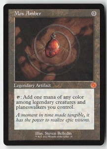 MTG - Mox Amber M The Brothers' War: Retro Frame Artifacts 35 LP-NM - Picture 1 of 2