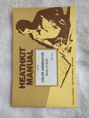 Manual de instrucciones del generador de color Heathkit modelo IG-5240 595-1875-1 Foto 1 de 4