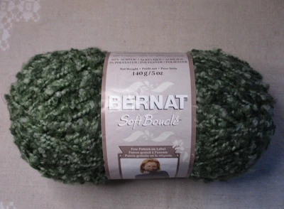 BERNAT Sofft Boucle, Moss Shades (green tones), 5 oz, 255 yds, Acrylic/Polyester - Image 1 of 4