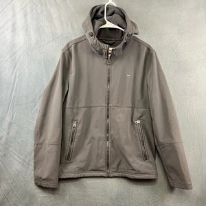 Levi's Performance Jacket Hooded Full Zip Men's Small Fleece Lined Outdoors Camp - Picture 1 of 11