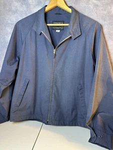 Vintage London Fog Navy Calibre Cloth Zip Up Lightweight Jacket Mens Size 42 R - Picture 1 of 12