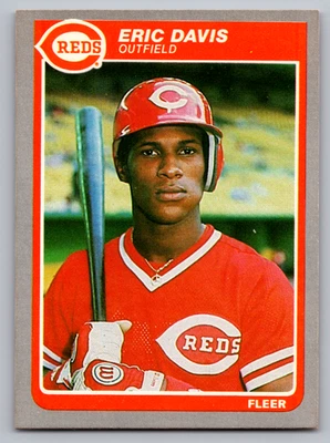 Fleer #533 Eric Davis Reds Rookie 1985 Foto 1 de 3