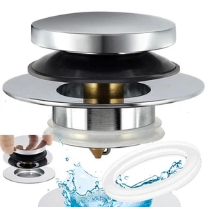 Universal BadewannenablaufstopfenBadezimmer Wanne Abflussstopfen Pop Up ersetzt Badewanne - Bild 1 von 6