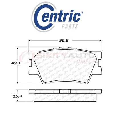 Centric C-TEK Ceramic Disc Brake Pads for 2007-2017 Lexus ES350 3.5L V6 - ni Foto 1 de 4