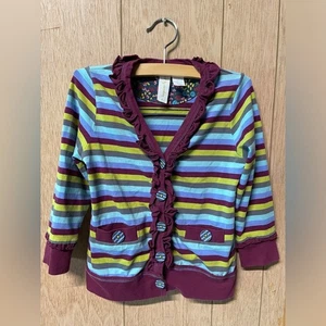 Matilda Jane Malen nach Zahlen bunt gestreifte Strickjacke Pullover Kleinkind Mädchen 4 - Bild 1 von 3