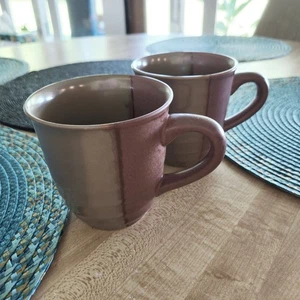2 Sango Gold Dust Sienna Mugs Stoneware 12 oz - Picture 1 of 4