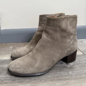 Stivaletti Vionic Kamryn marrone grigio beige pelle scamosciata impermeabili donna 6,5 - Foto 1 di 11