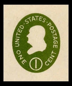 SCOTT #U532b VERY FINE MINT CUT SQUARE - Picture 1 of 2