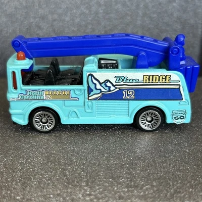 2002 Matchbox McDonalds - Snorkel Fire Truck - Turquoise Blue - R258 - Image 1 of 4