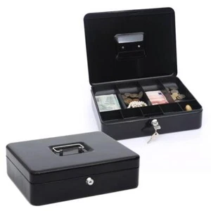 Cassetta di sicurezza portavalori portamonete cassaforte 2 chiavi 300x240x90 mm - Foto 1 di 6