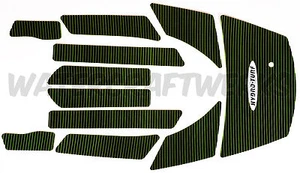 Hydro-Turf In Stock - Yamaha FX / FXHO (02-09) Mat Set - Black on L Green CG 3m - Picture 1 of 2